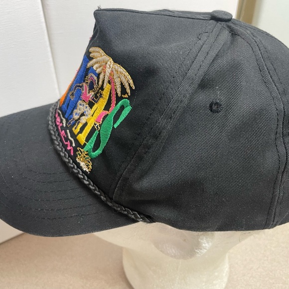 Vintage Bahamas No Problem Colorful Black Rope Golf SnapBack Hat Cap Rastafarian - Picture 3 of 8